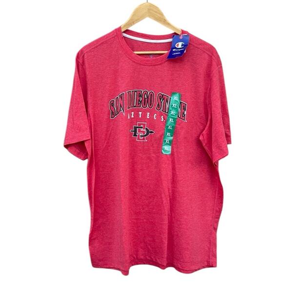 Champion SDSU San Diego State red t-shirt size XL NEW - Picture 1 of 6